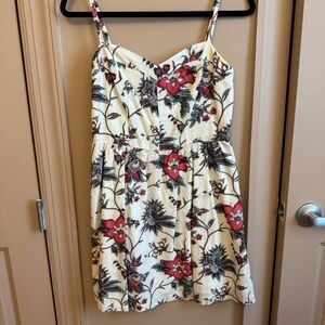 Floral Linen/Cotton Loft Summer Dress